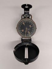 Vintage WWII US Army W. & L. E. Gurley Lensatic Military Field Compass Troy NY picture