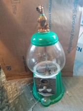 Vintage 2001 Warner Brothers Scooby Doo Green Diecast Magic Gumball Machine Bank picture