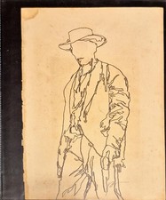 Phil Hale Drawings of the Three Gunslinger Original preliminary drawing Art King picture
