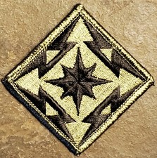 US ARMY BROADCASTING SERVICE COMMAND PATCH SUBDUED BDU VTG ORIGINAL MILITARY  picture