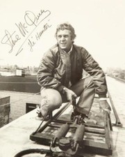 REPRINT - STEVE MCQUEEN RP PRINTED SIGNATURE / AUTOGRAPH REPRINT 8x10 Photo picture