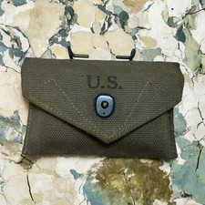 1945 US Military Dyed SterilizedDressing First Aid Camouflage With Canvas Pouch picture