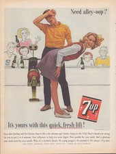 '63 Print Ad 7-Up 7up bowling 