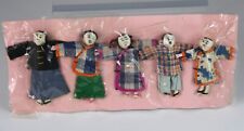 Shaohsing Mission Chinese Miniature Cloth Doll Family On Card c. 1940s picture