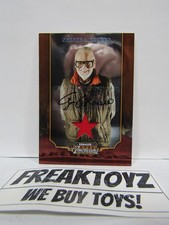George A Romero Signed Donruss Americana Card and Fabric 99/100 picture