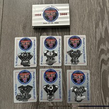 Rare 2008 S&S Performance Harley Engine Advertising Aluminum Cards picture