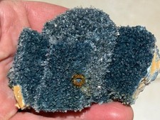 NEW FIND : RARE , FOITITE EPITAXIAL ON FELDSPAR, NAMIBIA picture