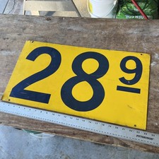 Vintage Shell Or Sunoco Gas Price Sign - Painted Flat Metal Double Sided picture
