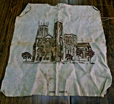 Vintage York Minster Tea Towel or Small Tapestry 20