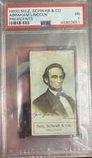 1889 H600 Selz, Schwab &Co Abraham Lincoln Presidents Poor 1 picture