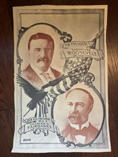 1904 THEODORE ROOSEVELT & CHARLES FAIRBANKS PRESIDENTIAL CAMPAIGN POSTER picture