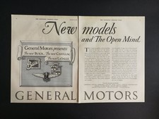 General Motors Buick Cadillac LaSalle Vintage Original Print Ad 1928 picture