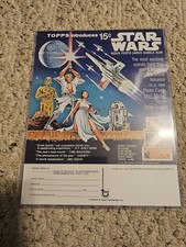Original 1977 STAR WARS Topps Trading Cards ORDER FORM Promo Flyer Vintage  picture