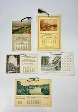 5 Antique vintage Mohonk Lake Mountain house resort calendars picture