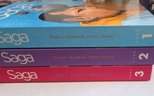 Saga - Deluxe Edition Book 1, 2 & 3 Hardcovers (Brian K Vaughan) Image Comics picture