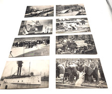 Steamer EASTLAND DISASSTER 1915 Postcards CHICAGO set of 8 Unposted Max Rigot Co picture