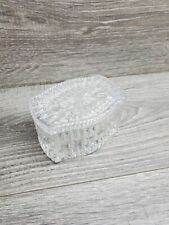 Vintage Crystal cut glass trinket box  picture