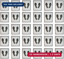 30 PCS Car Paper Floor Mats, 15.3
