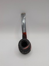 Vtg Baraccini Tobacco Pipe Briar w/ Special Grain Pattern On Bowl picture