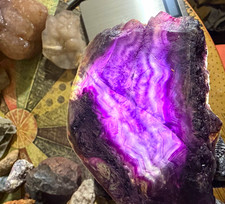 Purple Stepped Fluorite .59 lb From Hunan Province China picture