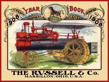 1908 Russell Steam Engine, Massillon OhiO NEW Metal Sign: 12x16