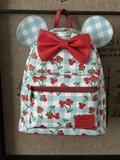 Cherry Minnie Loungefly Soft Tag Mini Backpack picture