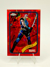 2025 Topps Chrome Marvel Sapphire | Cable | Red Refractor 1/5 | 1st on Print picture