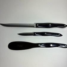 Vintage Cutco Knife Set Of 3 1720 , 1729, 1768 Brown Swirl picture