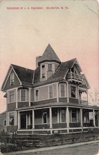 Belington Barbour County WV West Virginia Viquesney Mansion Vtg Postcard I38 picture