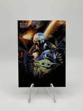 2026 Topps Star Wars Galaxy The Mandalorian’s Escape Mojo Refractor /50 #1 picture