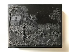 Antique Thermoplastic Photo Case Quarter Plate Excellent Ambrotype Daguerreotype picture
