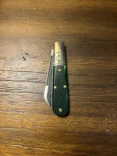 ✨Great Eastern Cutlery GEC Tidioute TC 15 Tractor Green Sawcut Bone Knife 153124 picture