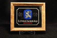 Vintage LOWENBRAU MUNICH Beer Sign 5.75”x4.75” Mini Carnival Prize picture