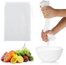 4 Pack Nylon Nut Milk Bag 8 × 12 Inches Fine Mesh Cheese Cloth Multiple Usage picture