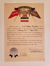 KOREAN WAR / Douglas MacArthur HONOR GUARD Documents SIGNED by General RIDGWAY picture