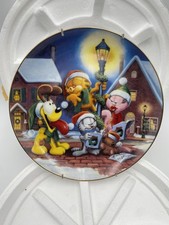 VTG Danbury Mint Garfield's Christmas Collection Sounds of Christmas Plate F6060 picture