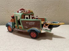 Vintage Hand Painted Clay Latin Chicken Goat Bus Art picture