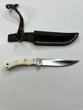 Vintage Linder Fixed Blade Knife - Bone handle - German Rare picture