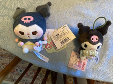 Round1 Kuromi Plush NWT Kuromi Wearing Bowtie and Kanahei Collab picture