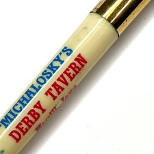 c1950s Merrill, Iowa Michalosky's Derby Tavern Advertising Ballpoint Pen Tap G25 picture