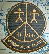 Rare Original Patch - 173rd  Inferno Aero Scout - 1968, 71 - Vietnam War - D.262 picture