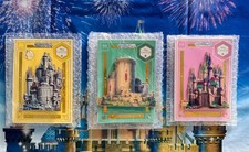 Disney Princess Castle Hinged Collage Pin~Aurora~Belle~Merida LR NEW U PICK picture