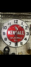 Vintage Kendall 2000 Mile Motor Oil Advertising Lighted Pam Clock picture