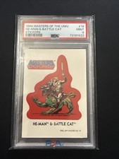 1984 Masters Of The Universe He-Man & Battle Cat Sticker PSA 9 #19 picture