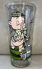 Vintage Pepsi 1976 Collector Series Glasses Looney Tunes Porky Pig & Petunia picture