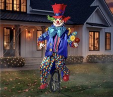 7-Foot Pre-Lit Animated Halloween Clown – Motion Activated Yard Decoration picture