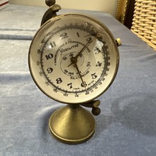 Vintage Nobilitas Chronometre & Chronographe 17 Jewel Desk Clock Working picture