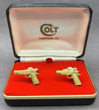 Colt Firearms Mark IV 70 .45 Automatic Vintage Cuff Links Set In Branded Box picture