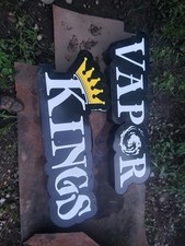 Large Lighted VAPOR KiNGS Sign picture
