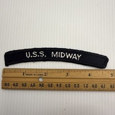 CV-41 CVA-41 USS MIDWAY US NAVY Enlisted Uniform Ship Squadron Rocker Patch picture